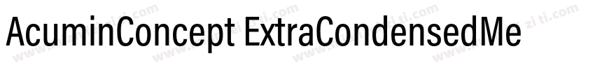 AcuminConcept ExtraCondensedMedium字体转换